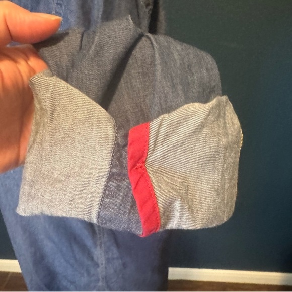 Cremieux Denim Chambray Button Up Size M - Picture 5 of 7